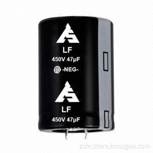 Snap-in Aluminum Electrolytic Capacitor with 0.2 Dissipation Factor